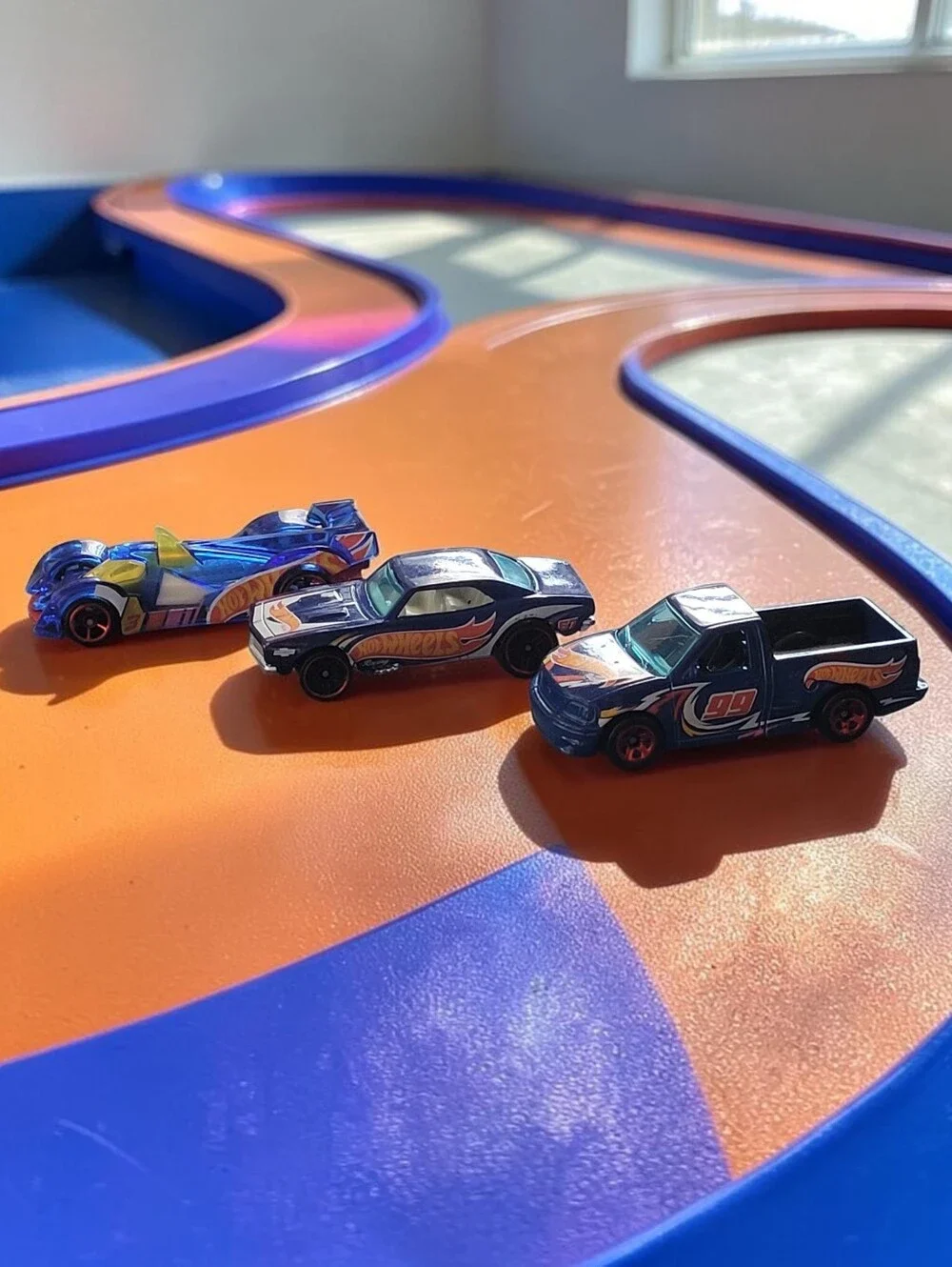 (Lot Of 3) Assorted Hot Wheels Race Team Chevy Camaro/Hi-Tech Missile/Ford F-150